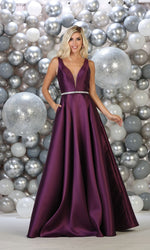 VESTIDO LARGO L1683 MORADO